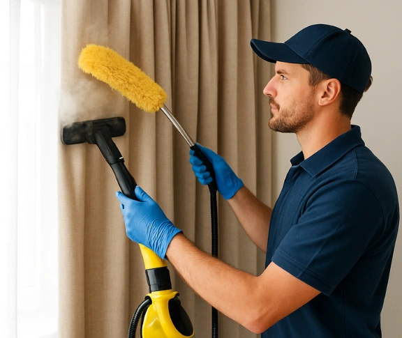 Trusted drapes cleaning technician Matty Curtain Cleaning colyton-nsw QLD
