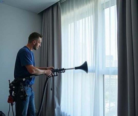 Professional drapes cleaning process tools Matty Curtain Cleaning colyton-nsw