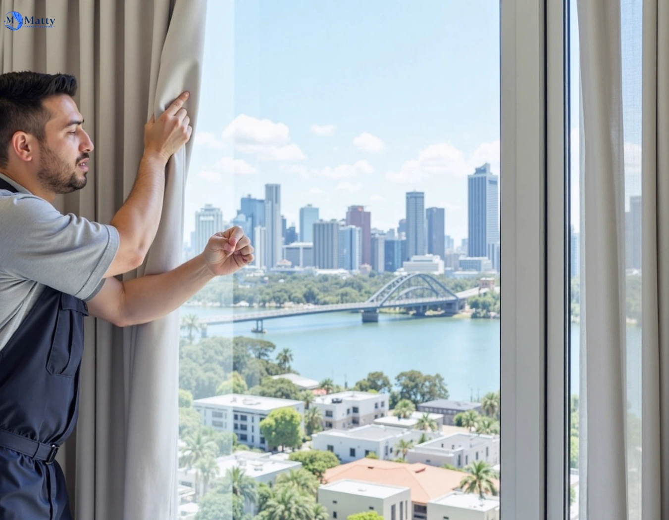 Professional curtain steam cleaning service colyton-nsw QLD by Matty Curtain Cleaning