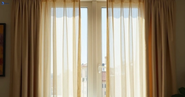 Dull dusty drapes in colyton-nsw before professional cleaning